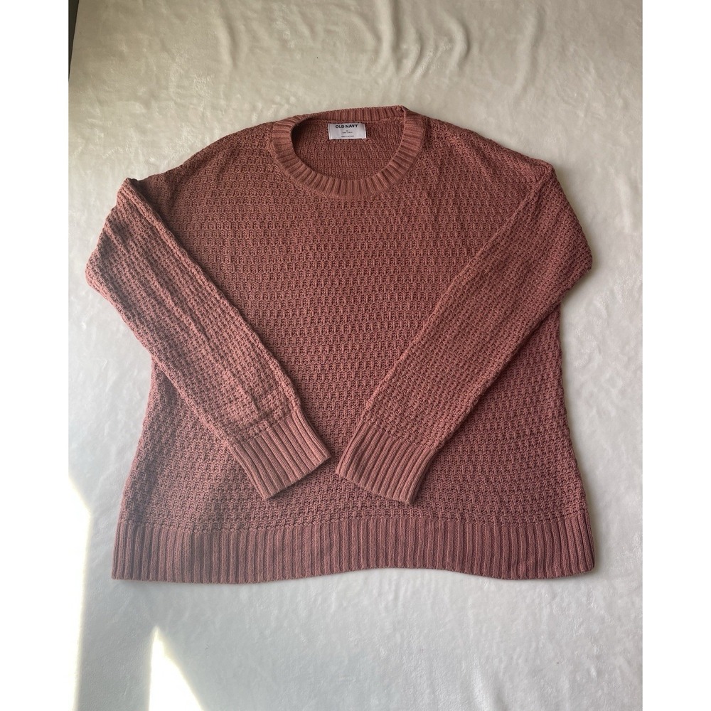 OLD NAVY Dusty Rose Mauve Medium Tunic Length Women's Sweater